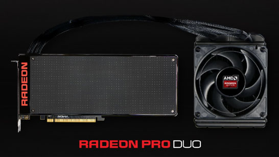 Двухпроцессорная видеокарта AMD Radeon Pro Duo
