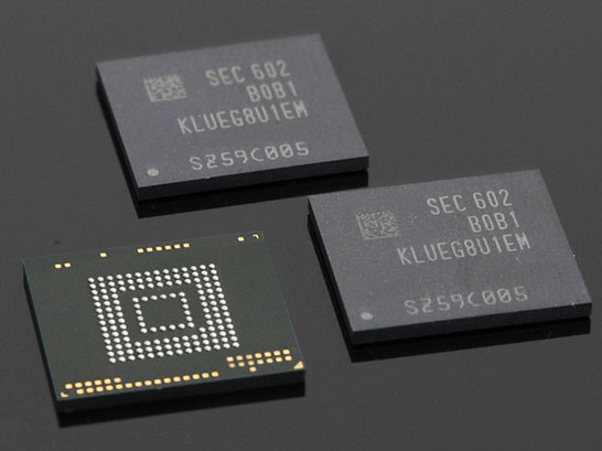256-ГБ микросхемы флэш-памяти Samsung с интерфейсом UFS 2.0