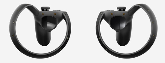 Пара игровых манипуляторов Oculus Touch