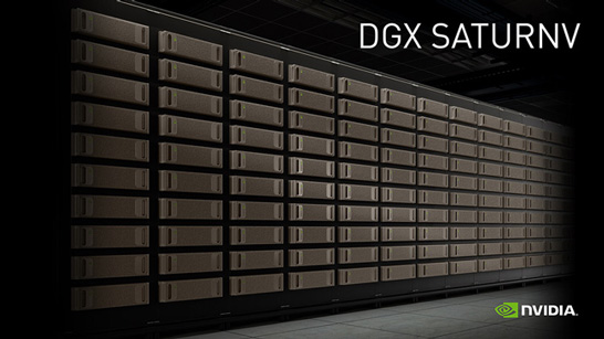 Система NVIDIA DGX SATURNV из 124 полочных компьютеров DGX-1