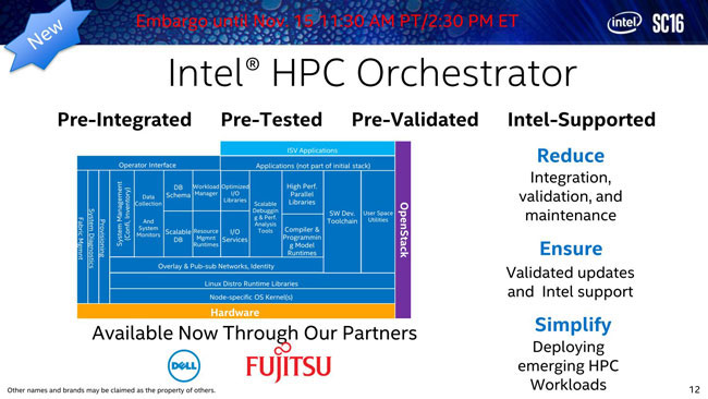 Модульное программное обеспечение Intel HPC Orchestrator
