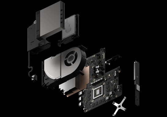 Строение игровой приставки Microsoft Project Scorpio