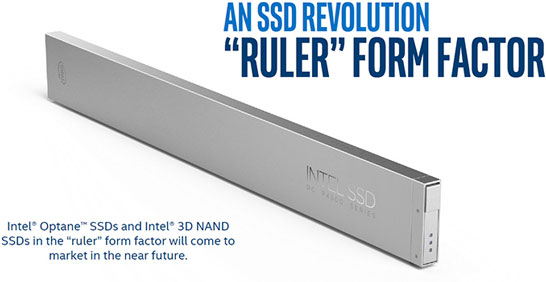 SSD Intel в новом формфакторе «линейка»