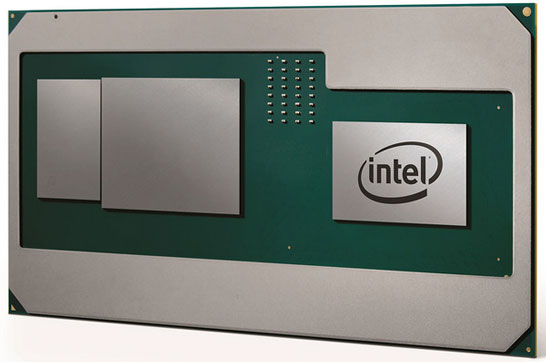 Гибридный мобильный процессор Intel с графикой AMD и памятью HBM2
