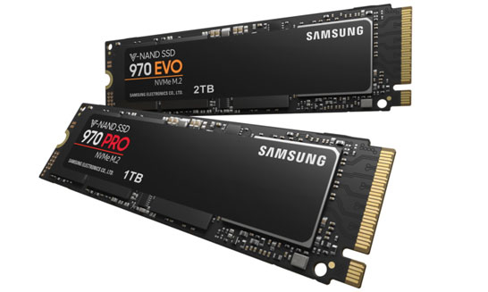 SSD Samsung  970 Pro и 970 Evo