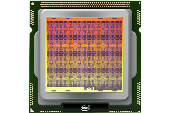 Изображение кристалла нейроморфного процессора Intel Loihi