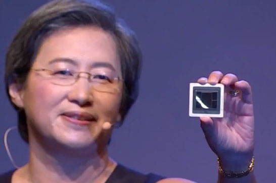 Образец 7-нм GPU AMD с 32 ГБ памяти HBM2